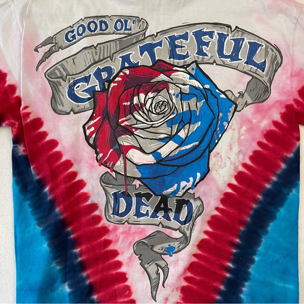VTG 2003 Grateful Dead Liquid Blue Steal Your Face USA Graphic T-Shirt Mens Sz M - Picture 5 of 11